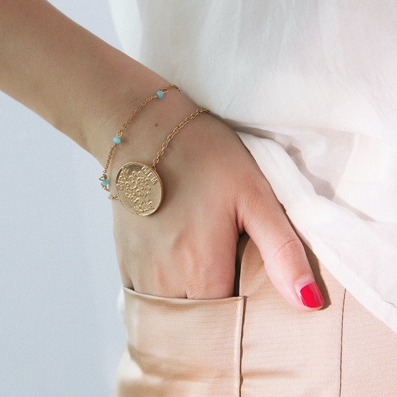 **CHARLIE* 2-Pc Gold Carpe Diem Bi*** Bracelet Set - Picture 7 of 9